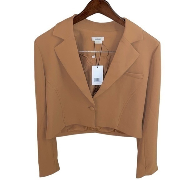 NWT Jason Wu Cropped Lined Single Button Blazer in size L - Picture 1 of 7